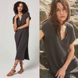 Alp N Rock Ribbed Midi‎ Dress Size Medium